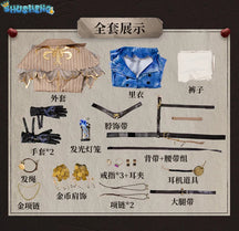 Identity V Naib Subedar Mercenary Game Suit Gorgeous Handsome Uniform Cosplay Costume Halloween Party Outfit Men