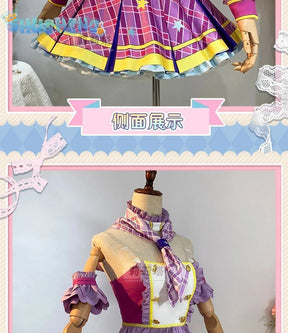 Kiriya Aoi shibuki ran Cosplay Anime Aikatsu！Costume Sweet Cute Lolita Dress  Accessories prop Halloween Party Women's Uniform