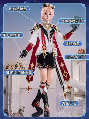 Genshin Impact Dahlia Cosplay Costume New Skins Uniform Hat Festival Halloween Party for Women Men Carnival Outfit