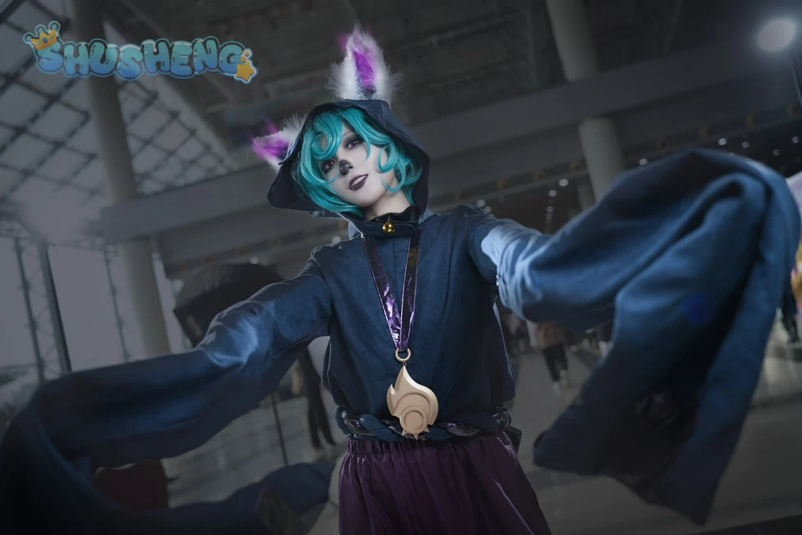 Game Lol Vex Dawnbringer Cosplay Costume Ears hats wigs accessories Halloween party cute man woman set