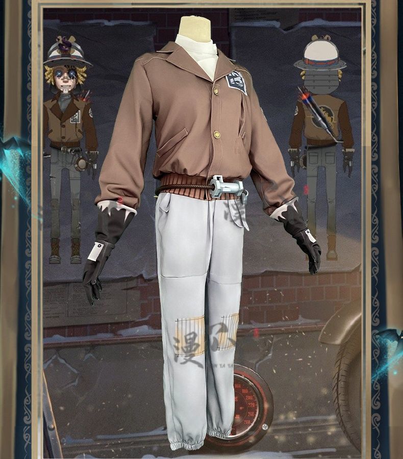 Game Identity V Prospector Norton Campbell Cosplay Costume Red Party Suit Halloween Carnival Uniforms Custom Made
