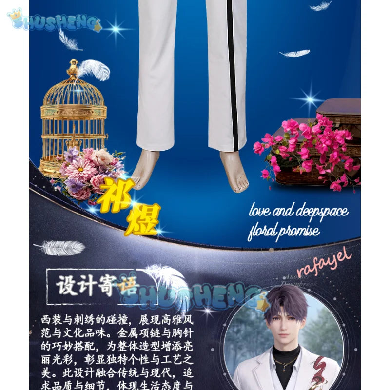 Love and Deepspace Cosplay Rafayel costume Cosplay Performance Halloween Party Daily Outfit