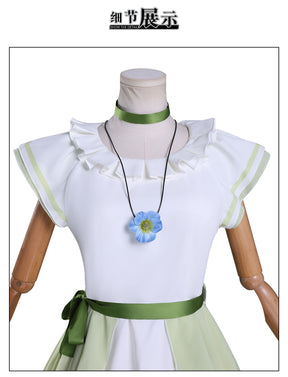 New Frieren Beyond Journey's End Stark Collaboration Cosplay Costume Wigs Dress Apron Full Set Halloween Anime Daily Outfit