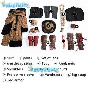 Costume Black Myth: Wukong Wukong Men Cosplay Costume Cos Game Anime Party Uniform Hallowen Play Role Clothes Clothing