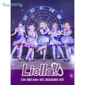 Lovelive Heanna Sumire Liella Nonfiction Cosplay Costume Necklace Accessories Gloves Socks Girl Cute Lolita Halloween Party Set