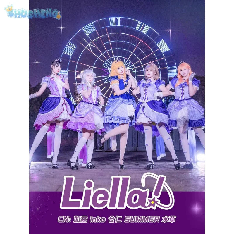 Lovelive Heanna Sumire Liella Nonfiction Cosplay Costume Necklace Accessories Gloves Socks Girl Cute Lolita Halloween Party Set