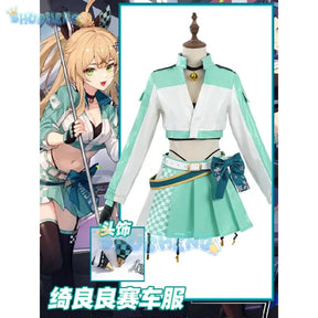 Genshin Impact Kirara Racing Suits Women Cosplay Costume Game Anime Party Uniform Hallowen Play Role Clothes Clothing Shusheng