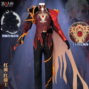 Game Identity V Mechanic Red Knight Cosplay Costume Richard Sterling Cosplay Suit Halloween Uniform Anime Clothing Custom Made