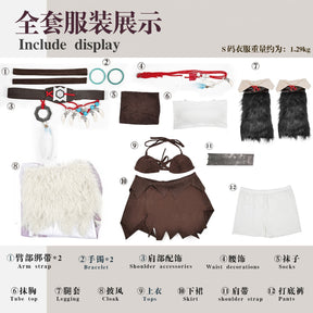 Game Honor of Kings Yao Cosplay Costume Uniform Halloween Carnival Party Christmas Play Role Clothes Clothing