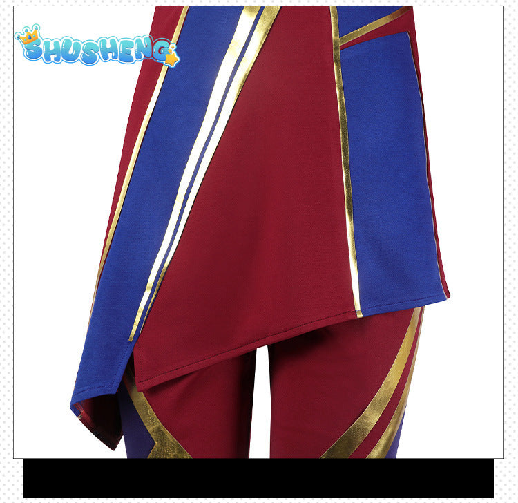 Ms Marvel Cosplay Costume Movie Superhero Captain Marvel Cosplay Costume Bodysuit Jumpsuit Halloween Costume for Women Girls