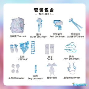 Honor of Kings yao cos Sanrio Cinnamoroll cospla clothing yao cospaly wig yao cospaly shoes