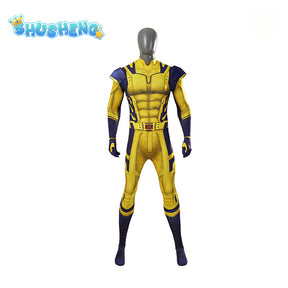 New Movie Wolverine Cosplay Costume Jumpsuit Vest Gloves Belt Wolf Steel Claw For Men Custom Made