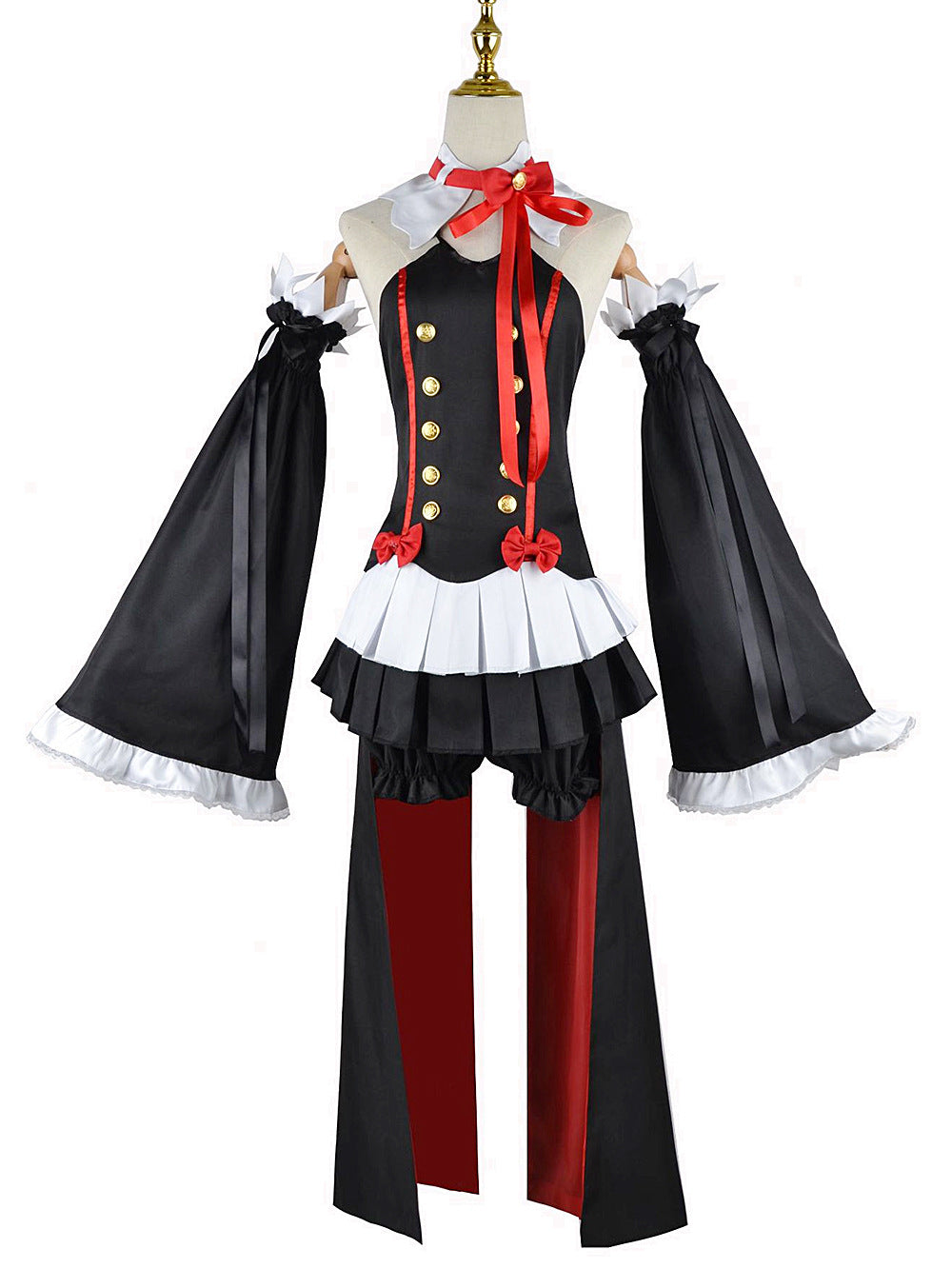 Krul Tepes Cosplay Seraph of The End Seraph of The End Vampire Uniform Wig Dress Headwear Cos Halloween Party Carnival Party Set