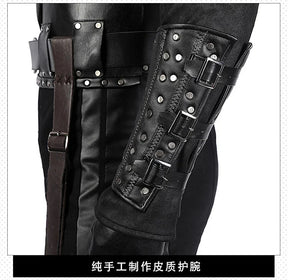 Witcher 3:Wild Huntc Geralt Cosplay Geralt Costume Handsome leather men set accessories props complete Halloween party uniform