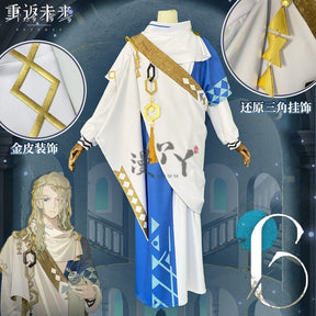 Six Cosplay Anime Reverse:1999 Cosplay Costume Prisoner 6 Dress 37 Cosplay DRESSES Cloak Headwear Uniform Set for Woman Man