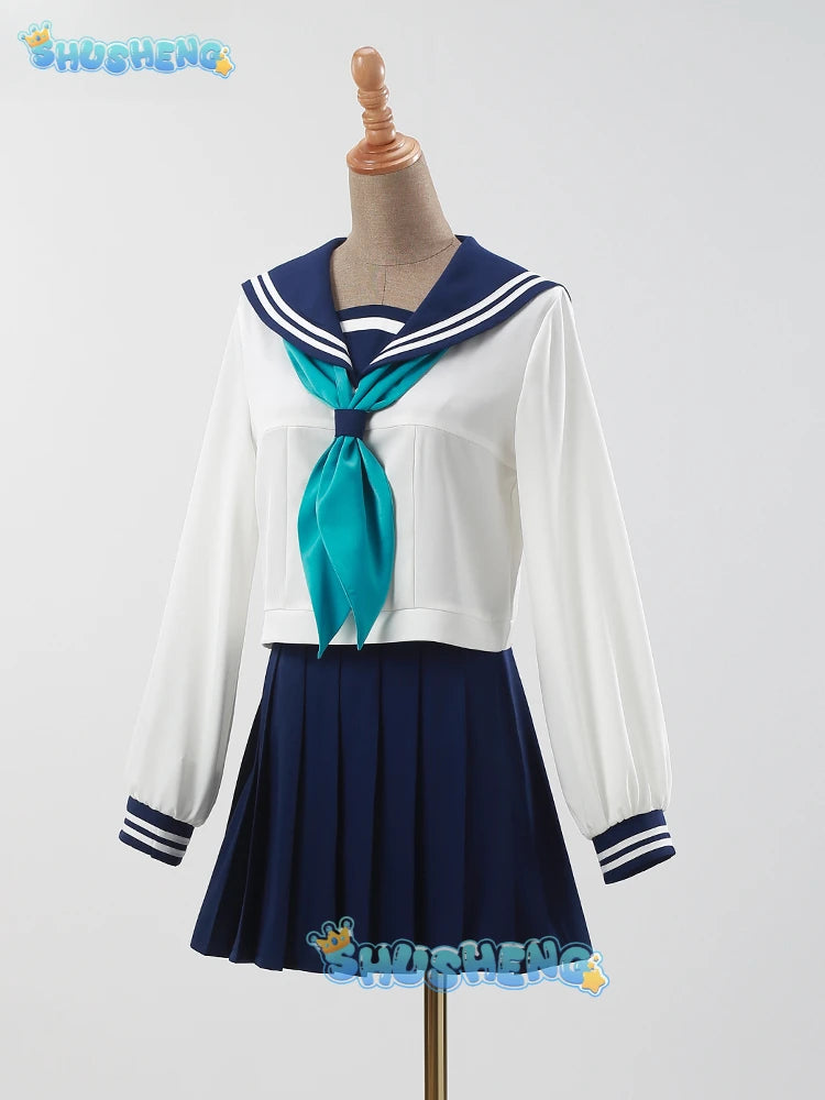 Noko Shikanoko Cosplay Costume Anime My Deer Friend Nokotan JK Sailor Skirt School Uniform Halloween Women