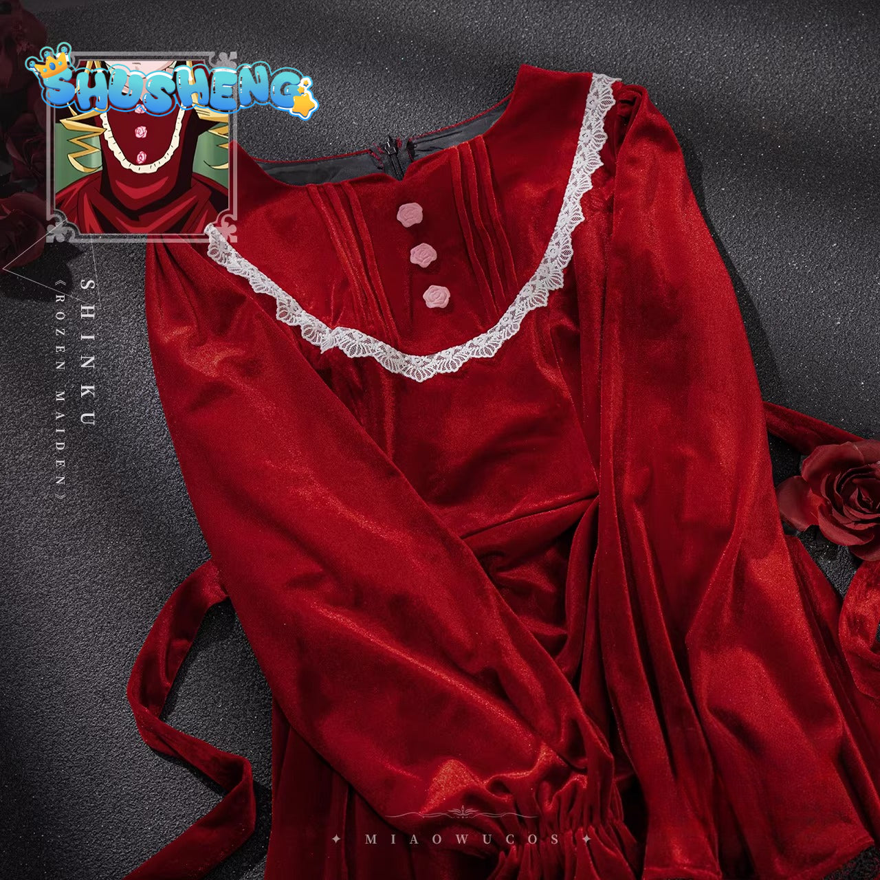 Game Cosplay Series: Rozen Maiden Shinku Lolita Cosplay High quality Costume full set S-XL Shusheng