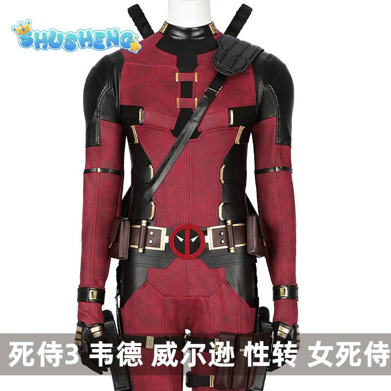 Superhero Deadpool Cosplay Jumpsuit Cosplay Costume Women Halloween Zenti James Howlett Party Bodysuit