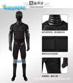 The Boys Season 2 Black Noir Cosplay Costume Mens Superhero Battle Suit Adult Black Jumpsuit Outfit for Halloween Carnival