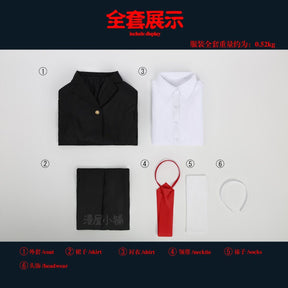 Identity V Kawakami Tomie Cosplay Costume with Hair Hoop JK Uniform for Halloween Anime Comic Dream Witch Yidhra Outfits