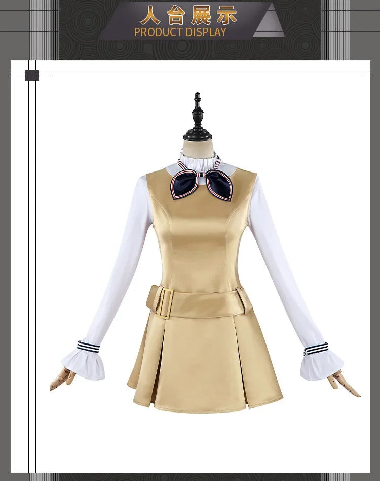 Movie New M3gan 2 Cosplay Costume M3gan Dress, tie, belt, socks set Halloween party casual women's man fashion uniform