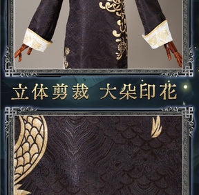 Game Identity V Cosplay White/Black Guard Cosplay Costume Chinese Wu Chang Uniform Party Role Play Clothing for Women Man