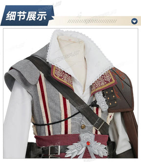 Shusheng-R Assassin's Creed 2 Ezio Auditore Full Set Uniform Cosplay Costume