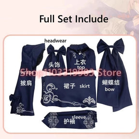 Alter Cosplay FGO Altria Pendragon Cosplay Costume Anime Women Blue Skirt Uniform Role Play Clothing Halloween Costumes Stock