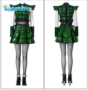 New Six The Musical Queen Anne Boleyn Cosplay Costume Green Outfits Theater Stage Performance Clothing For Women Custom Made