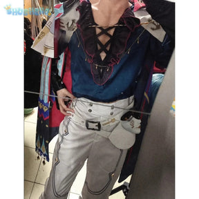 Game Wuthering Waves Brant Cosplay Costume Halloween party hat cloak wig prop set men women new handsome Brant uniform XS-XXXL