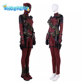 Cosplay Superhero Deadpool Women Jumpsuit Wolverine Printed Halloween Zenti James Howlett Party Bodysuit Cosplay Costume