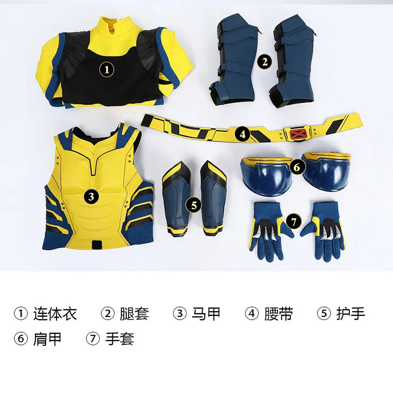 Dead cos pool 3 Wolverine Cosplay Costume Uniform Halloween Carnival Party Christmas Play Role Clothes Clothing for Children