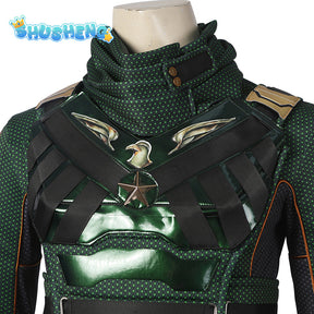 The Boys Season 3 Soldier Boy Cosplay Costume Adult Men Leather Green Superhero Battle Suit Outfit Halloween Role Play Costumes