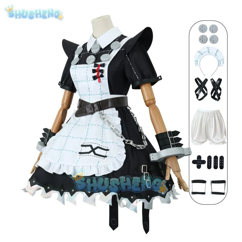 Zenless Zone Zero Cos Corin Wickes Cosplay Saw Maid Costume Cute Game Anime Lolita