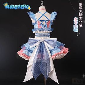 Cosplay Series: Idol Land PriPara-Manaka Laala Cosplay Sweet maid outfit Costume full set Shushengcos