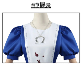 Anime Alice Princess Dress Maid Apron Dress Game Madness Returns Alice Cosplay Costume For Women Girls Halloween Party
