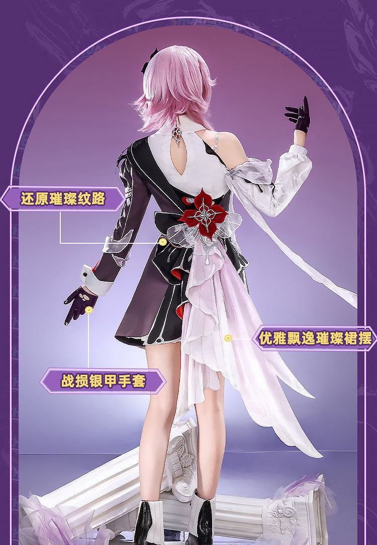 Shusheng-R Honkai：Star Rail March 7th Evernight Cosplay Costume Uniform Halloween Carnival Party Christmas Play Role Clothes Clothing