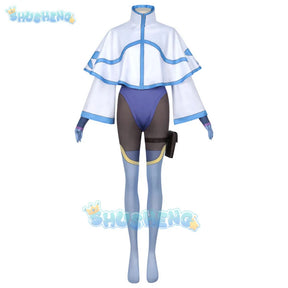 Hina Izumi Cosplay Costume Jumpsuit Anime I'm Living with An Otaku NEET Kunoichi Headwear Bag Halloween Party for Women Props