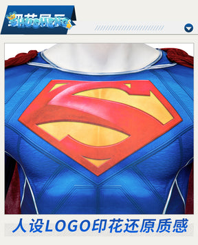 Suicide Squad SuperMan Cosplay Superhero 3D Printed Zentai Bodysuit Superman Clark Kent Spandex Outfit Cosplay Halloween Costume