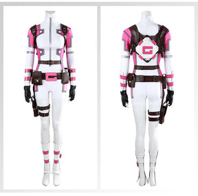 Hero Catcher High Quality Gwenpool Costume Pink Gwenpool Suit Spandex Suit Zentai Cosplay Costume Gwen Pool Costume