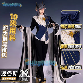 Arknights Aefanyl Logos Cosplay Costume Uniform Earrings Radiant Serenity Ambience Synesthesia Halloween Party for Women Men