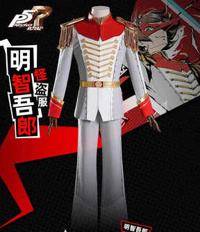Anime Person 5 Akechi Goro Cosplay Costume Strange Thief Uniform Halloween Carnival Party Christmas Play Role Clothes