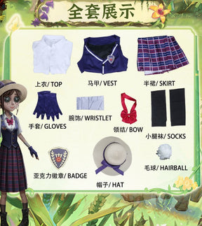 Identity V Emma Woods Costume For Halloween Christmas Festival Party Daily Fashionable role-playing costumes