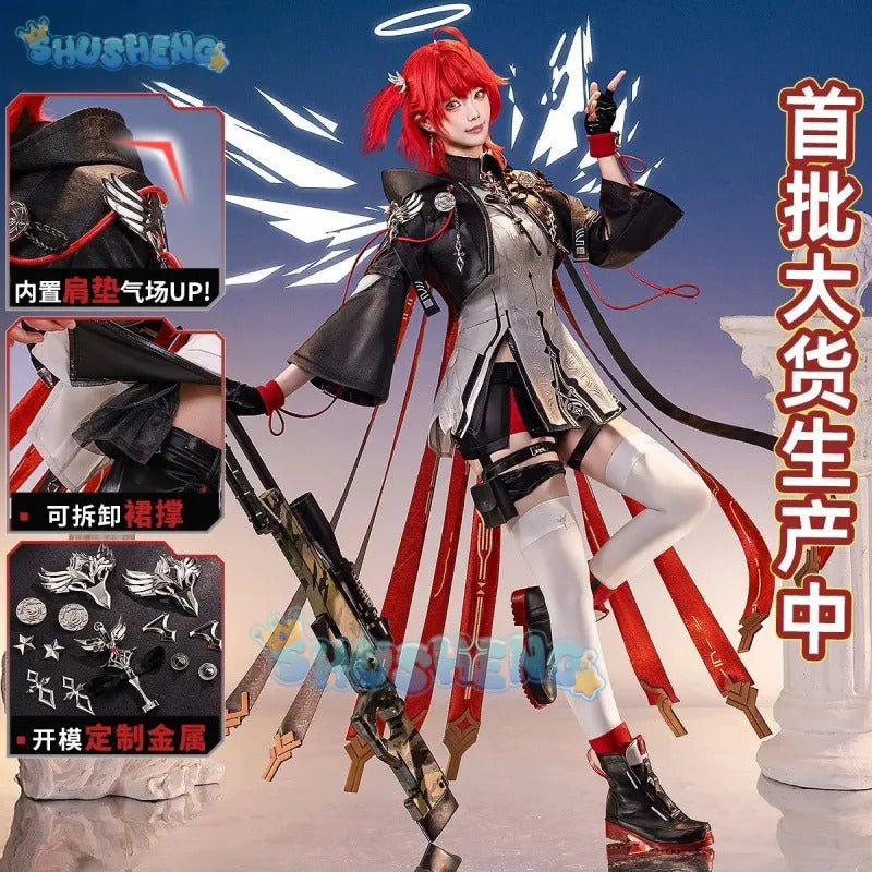 Exusiai the New Covenant Cosplay Costume Game Arknight Uniform Halloween Carnival Party Christmas Play Role Clothes Clothing