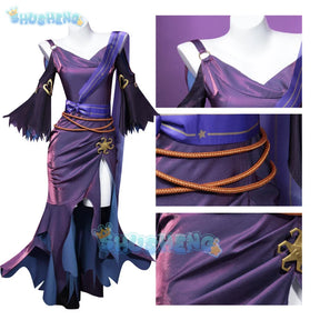 Sotot Fiona Gilman Cosplay Game Identity V Priestess Costume Dress Headgear Set Halloween Party Play Outfit for Woman Shusheng