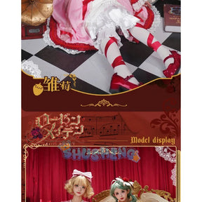 Anime Rozen Maiden Hinaichigo Souseiseki Cosplay Costume Halloween Carnival Sweet and Cute Lolita Dress and Accessories Girl Set