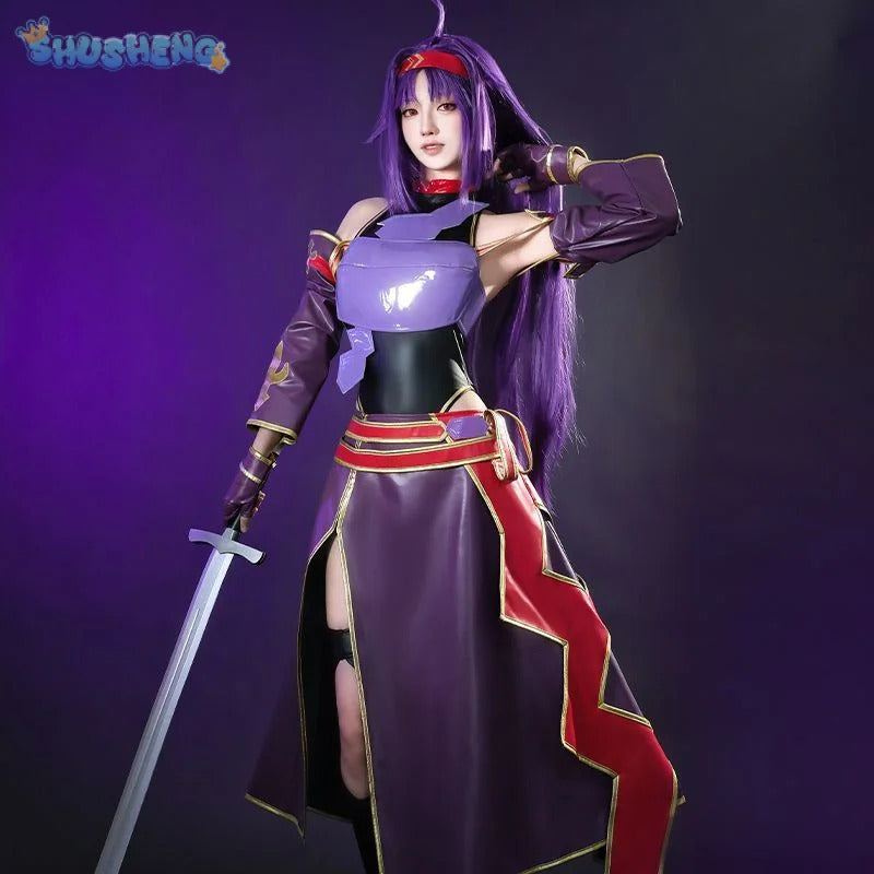 Anime Konno Yuuki Sword Art Online SAO Cosplay Costume Women's Man jumpsuit gloves belt skirt set Halloween handsome uniform