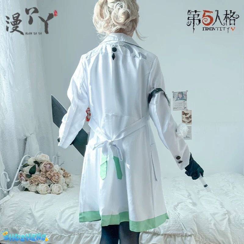 Identity V Emily Dyer Cosplay Costume For Halloween Christmas Festival Survivor Doctor Lydia Con Cloth Wig