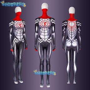 Cindy Moon Cosplay Silk Spiderman Costumes Jumpsuit Superhero Silk Zentai Suit Spider Man Bodysuit Halloween Costumes for Women