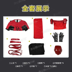 Elektra Cosplay Costume Elektra Natchios Uniform Halloween Carnival Party Christmas Play Role Clothes Clothing for Women